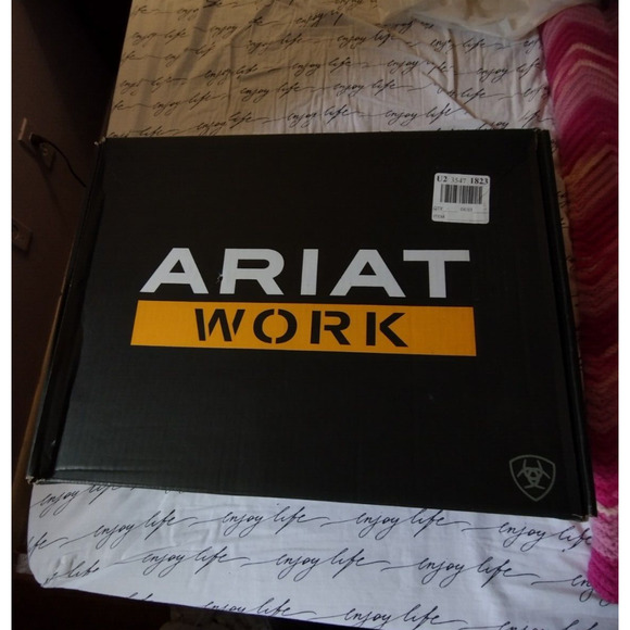 Men's WorkHog Square Toe Steel Toe Work Boot by Ariat 10D New in Box Pull On - Picture 4 of 8